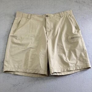 ZeroXposur Travel Series Mens Shorts 40 Oak Tan Stretch Cargo